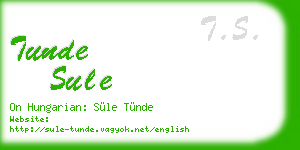 tunde sule business card